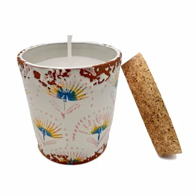 Candles - ceramic albizia scented candle size M - WAX DESIGN - BARCELONA