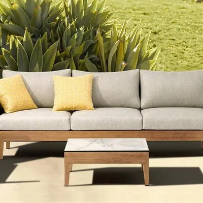 Tables de jardin - Table basse RIVIERA en aluminium - COUTURE JARDIN