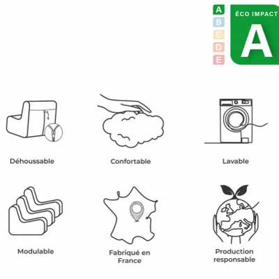 Canapés - Chauffeuse Pop Ocre - Maison Jeudi x Joli Jour Paris - JOLI JOUR PARIS