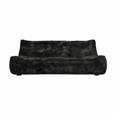 Sofas - Soho Black Sofa - 2 seats - JOLI JOUR PARIS