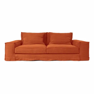 Sofas - Mechanical orange Portobello sofa - 3 seats - JOLI JOUR PARIS