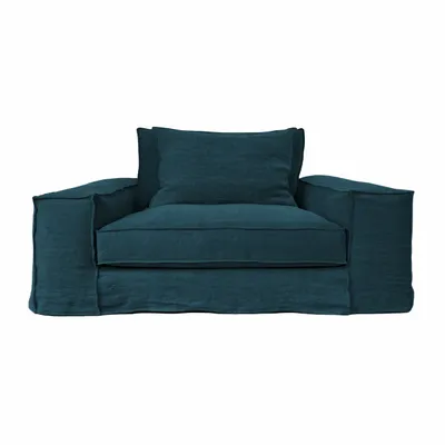 Canapés - Canapé Portobello bleu océan - 1 place - JOLI JOUR PARIS