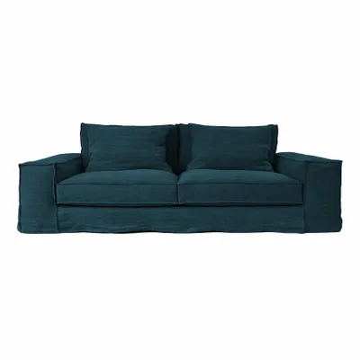 Sofas - Portobello ocean blue sofa - 4 seats - JOLI JOUR PARIS