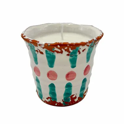Candles - Ceraminc Creta candle CITRONELA size M - WAX DESIGN - BARCELONA