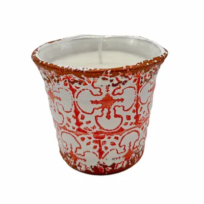 Candles - Ceraminc Paros candle CITRONELA size M - WAX DESIGN - BARCELONA