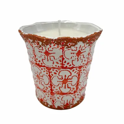 Candles - Ceraminc Paros candle CITRONELA size L - WAX DESIGN - BARCELONA