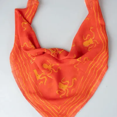 Sarongs - Red Octopus Bandana - KORES ACCESSORIES