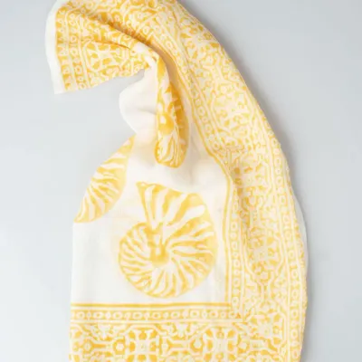 Sarongs - Orange Seashell Bandana - KORES ACCESSORIES