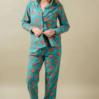 Homewear - Blue Octopus Pajama - KORES ACCESSORIES
