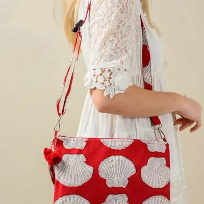 Sacs et cabas - White Shell Wristlet Bag - KORES ACCESSORIES