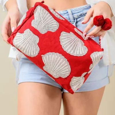 Bags and totes - White Shell Toiletry Bag - KORES ACCESSORIES