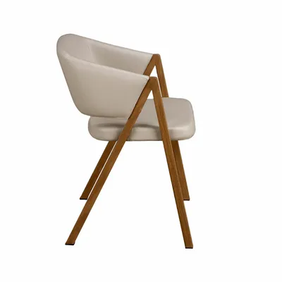 Chairs - Mink leatherette chair - ANGEL CERDÁ