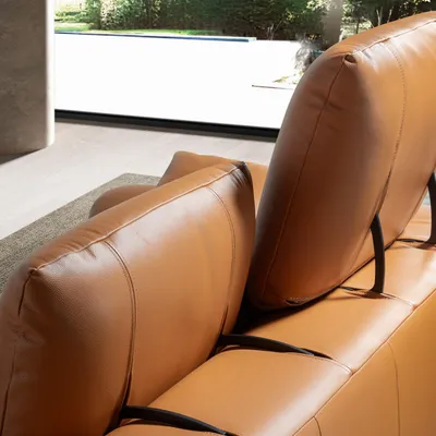 Sofas - 2 seater sofa brown leather - ANGEL CERDÁ