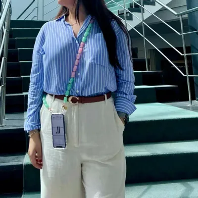 Gifts - Josefina Minted Lavender PHONE CHAIN - FOLIE À TROIS