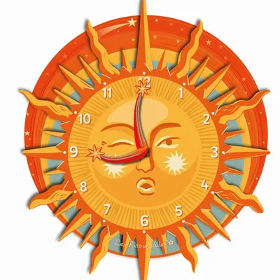 Objets de décoration - Horloge temps - LES RITOURNAILES