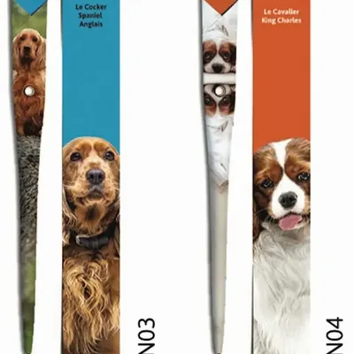 Stylos, feutres et crayons - 48 Stylos en papier - COLLECTION CHIEN - PLUME DE PAPIER