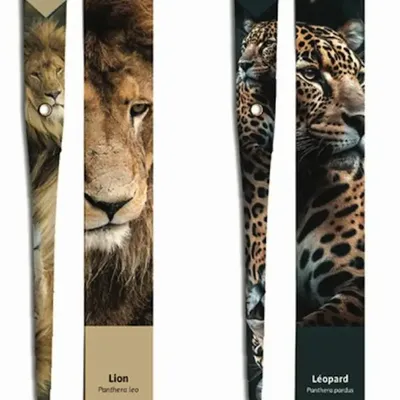 Stylos, feutres et crayons - 48 Stylos en papier - COLLECTION ANIMAUX 2 - PLUME DE PAPIER