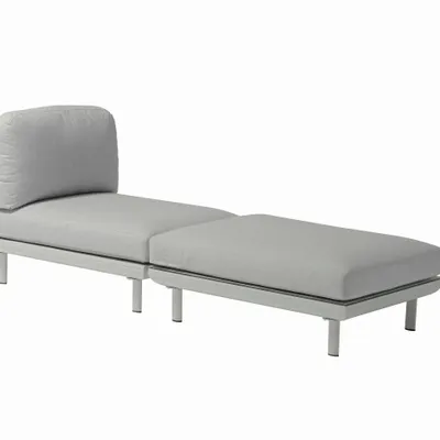 Lawn sofas   - CLUB garden chair without armrest - COUTURE JARDIN
