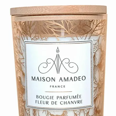 Bougies - Bougie parfumée Fleur de chanvre - MAISON AMADEO