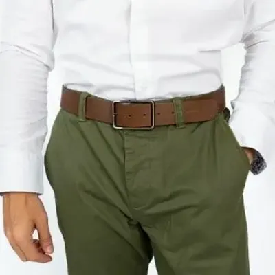 Leather goods - Ceinture en cuir OTELLO taupe - MONSIEUR CHARLI