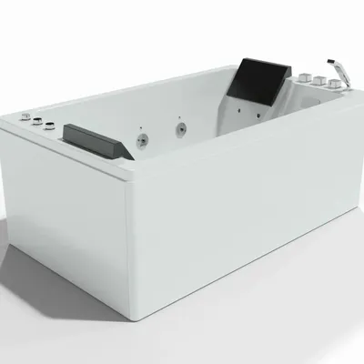 Bathtubs - Whirlpool Bathtub BRAVA DUO Jets 2 People L. 170 x W. 100cm, SPALINA - SPALINA
