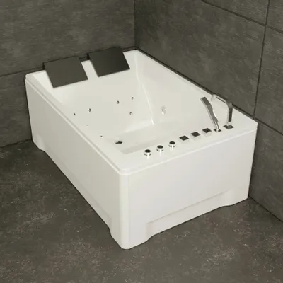 Baignoires - Baignoire balnéo TONSAY DUO Jets 2 places L. 180 x l. 120 cm, SPALINA - SPALINA