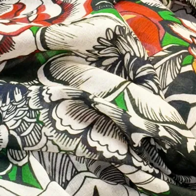 Foulards et écharpes - Chèche en coton GENZO orange - MONSIEUR CHARLI