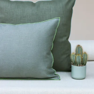 Comforters and pillows - Linen pillow cover | CORDONCINO - GIARDINO SEGRETO