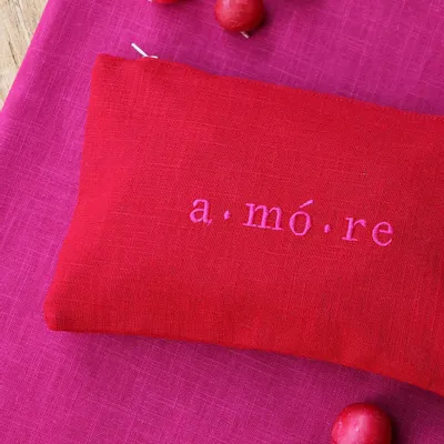 Clutches - Linen pochette | PENSIERI - GIARDINO SEGRETO