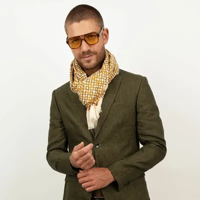 Foulards et écharpes - Foulard en coton imprimé LUCIANO - MONSIEUR CHARLI