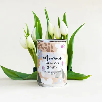 Gifts - Sowing kit\" Mom you are the nicest\” Made in France - MAUVAISES GRAINES