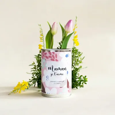 Cadeaux - Kit à semer "Maman je t'aime" Fabriqué en France - MAUVAISES GRAINES