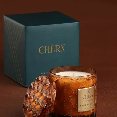Decorative objects - Sandalwood - glass candle - CHÉRX