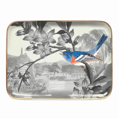 Decorative objects - Reveries enamelled tray - PARADISIO IMAGINARIUM