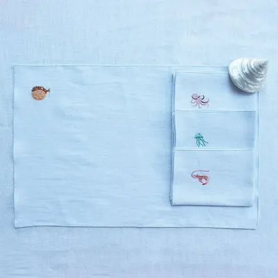 Linge de table textile - Napperon en lin | MARINA - GIARDINO SEGRETO