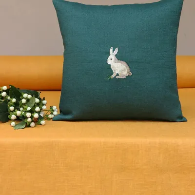 Comforters and pillows - Linen pillow cover | FORESTA - GIARDINO SEGRETO
