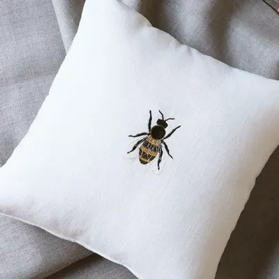 Comforters and pillows - Linen pillow cover | INSETTI - GIARDINO SEGRETO