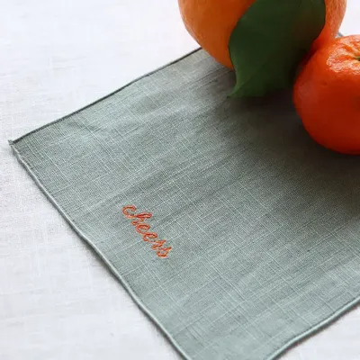 Table linen - Linen cocktail napkin | ESPRESSIONI - GIARDINO SEGRETO