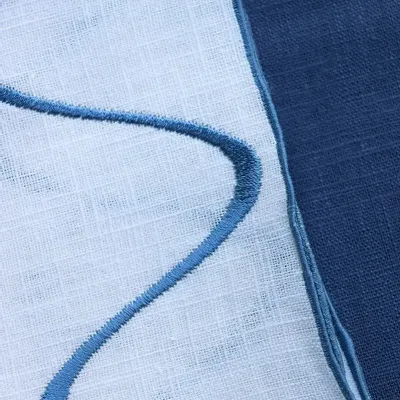 Table linen - Linen tablecloth | ONDA Blue - GIARDINO SEGRETO