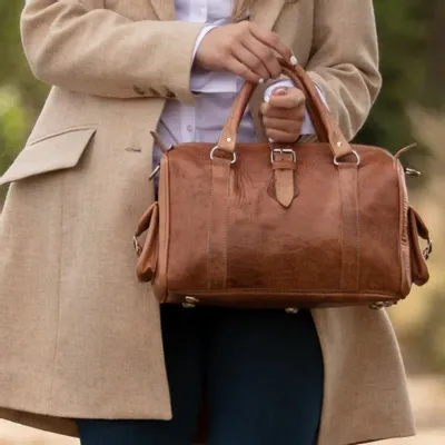 Sacs et cabas - Sac de bowling en cuir pour femme - BERBER LEATHER
