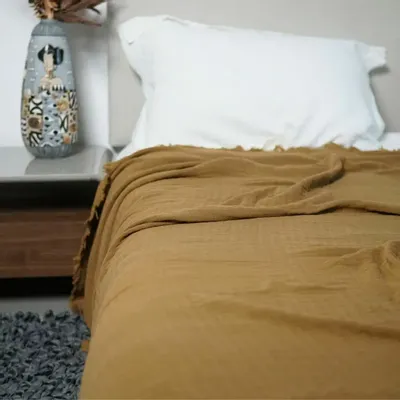 Plaids - Couette en coton biologique. Safran - SOWL
