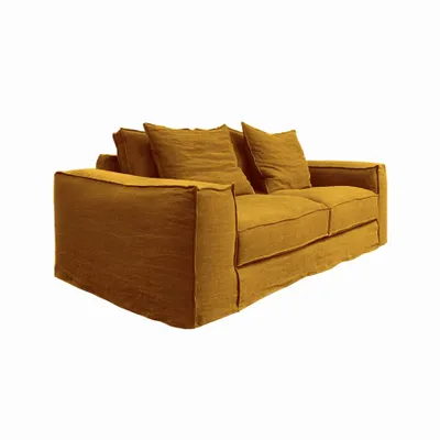 Sofas - Golden ochre Portobello sofa - 3 seats - JOLI JOUR PARIS