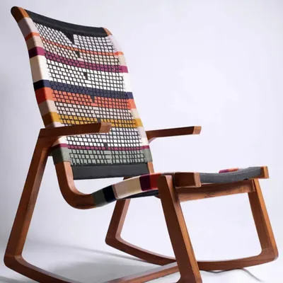 Armchairs - Rocking chair Monterosso Verona weave 8 colors - NA'LAGO