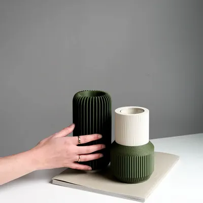 Vases - VASE DESIGN ET COLLECTION INSPIRE POUR BOUGIES - MENDELEK STUDIO