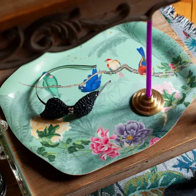 Trays - Rococo Birdies Platter - PARADISIO IMAGINARIUM