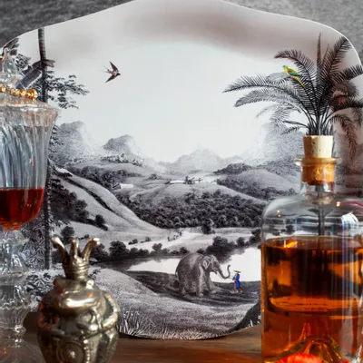 Trays - Rococo Plateau On the banks of the Mekong - PARADISIO IMAGINARIUM