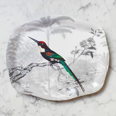 Plateaux - Plateau rococo Jacamar Émeraude - PARADISIO IMAGINARIUM