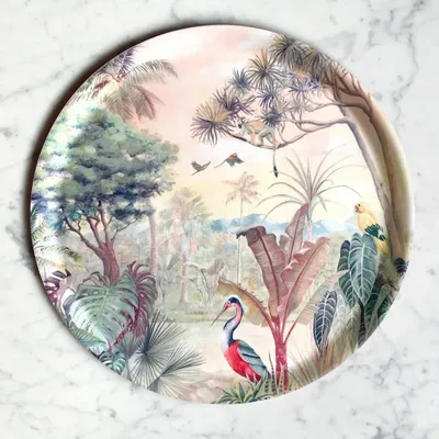 Trays - Utopia round tray - PARADISIO IMAGINARIUM