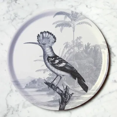 Plateaux - Plateau rond Huppe - PARADISIO IMAGINARIUM