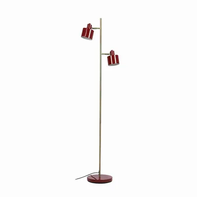 Floor lamps - Ocean Dark red/ brass Floor lamp - DYBERG LARSEN